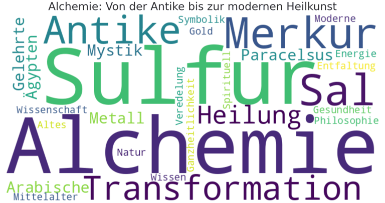Alchemie - von der Antike bis zur modernen Heilunst