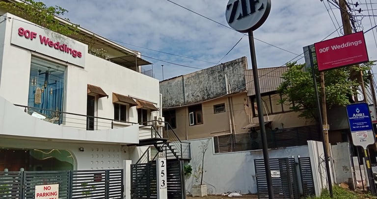 Exterior view of 90F Weddings Colombo.
