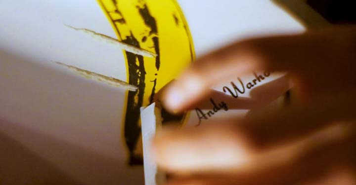 andy warhol book cover banana