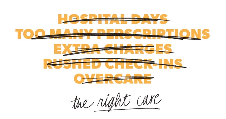 Headline with healthcare personality