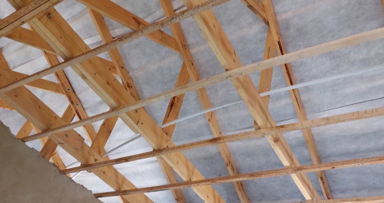 Interior roof truss works, West Rand
