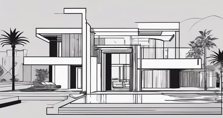 سكتش تصميم معماري