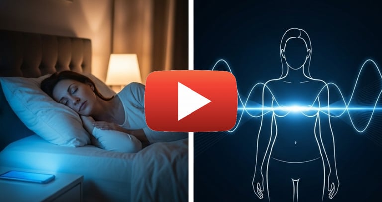 woman sleeping with light turned on