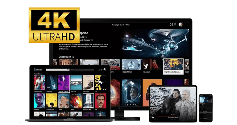 nufu.tv PRICING and shows across multiple devices including a TV, laptop, tablet, and smartphone.