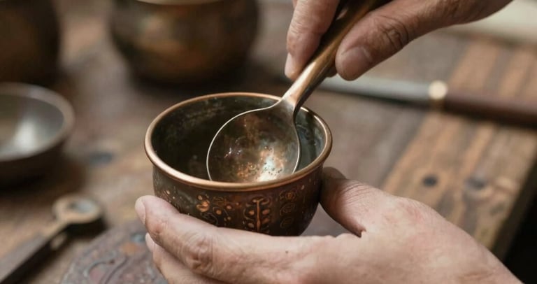 man making clay pot
