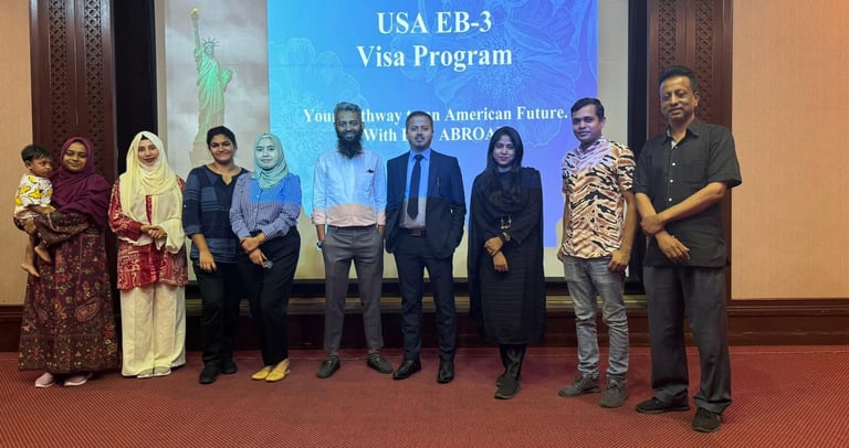 Career Velocity team at KLCC Tower Malaysia for EB3 visa counseling