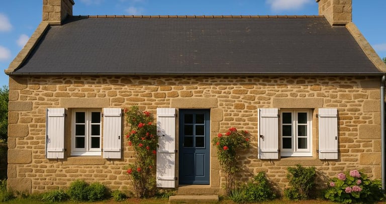 maison bretonne typique borde de mer