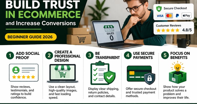 build trust in ecommerce and increase conversions online store