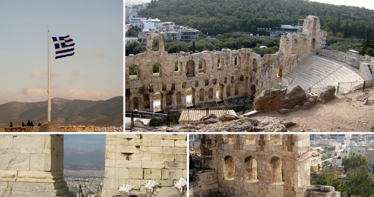 Fotos do fim do tour em Acróple na descida. 