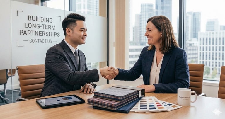 plaid fabric production