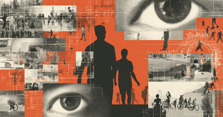 a collage of a man and a woman