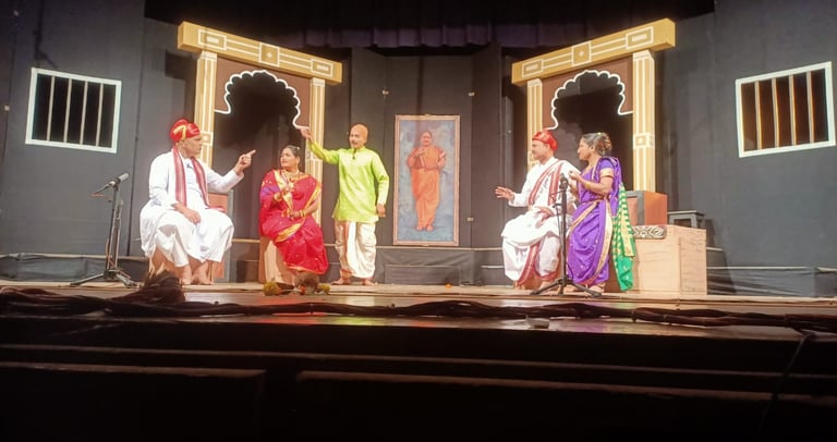 Glimps of "Sangeet Double Life" performed at Maharastra State Sangeet Natya Spardha
