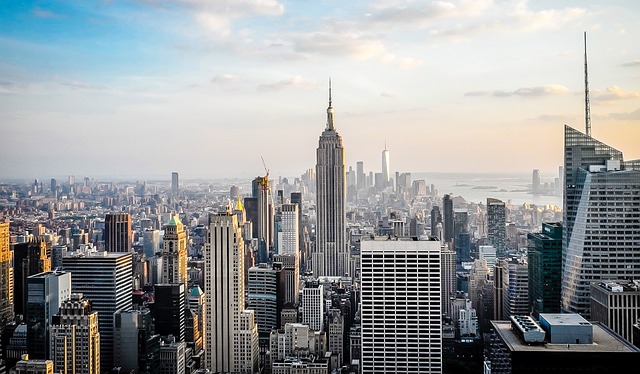 a city skyline view of a city with skyscrapers and skyscrapers