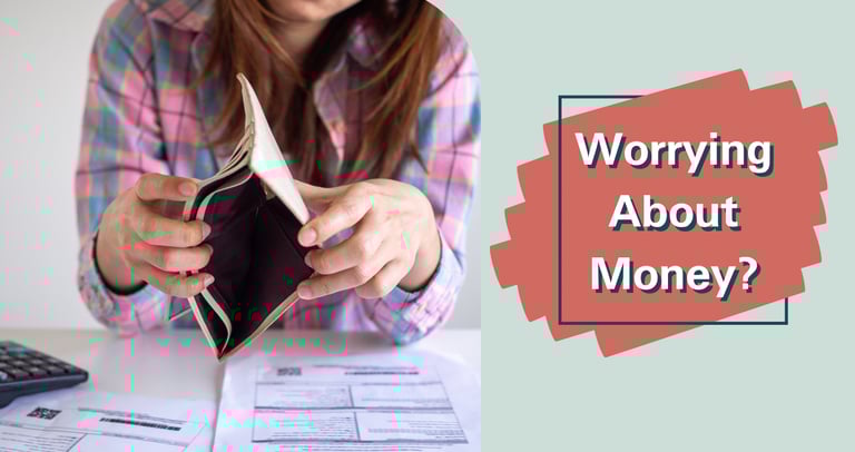 worried about money image