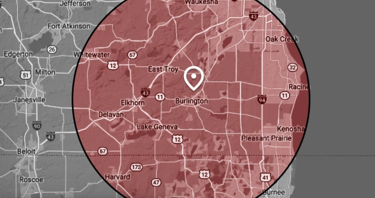 Delevan East Troy Elkorn Kenosha Lake Geneva Muskego Pleasant Prairie Racine Salem Lakes Waterford