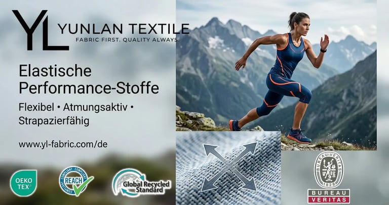 Sportbekleidung aus elastischem Performance-Gewebe