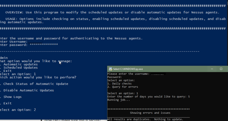 Adding options to your script provides extended functionality