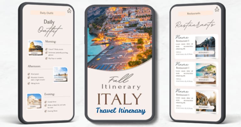 travel itinerary