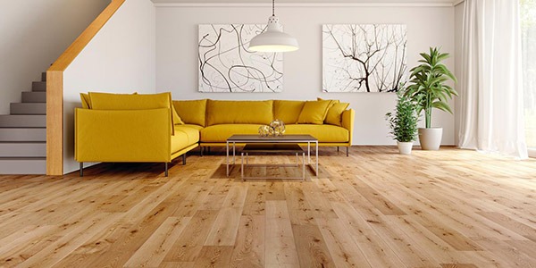 pose de parquet clair faite par chantiers express