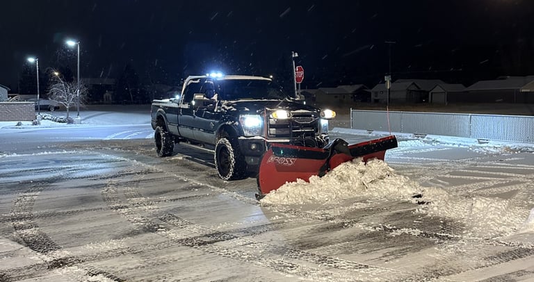 snow plowing