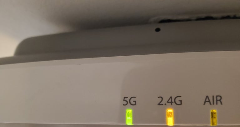 wireless access point mounted in ceiling