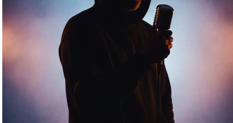 SEDBANK 369 Rapper holding the mic. Long live HipHop 