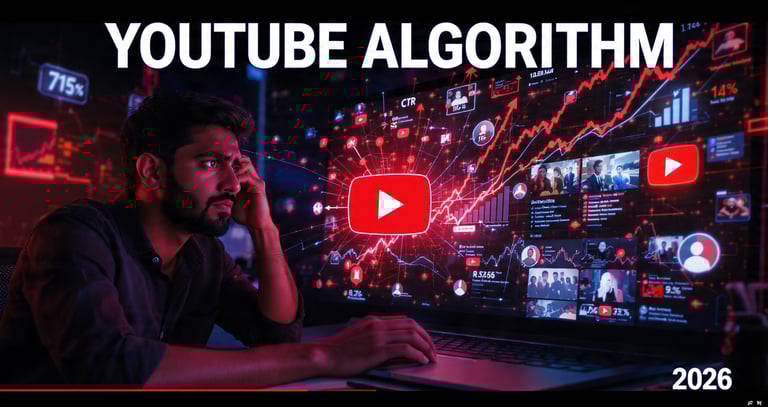 YouTube algorithm 2026 explained with CTR watch time and retention factors