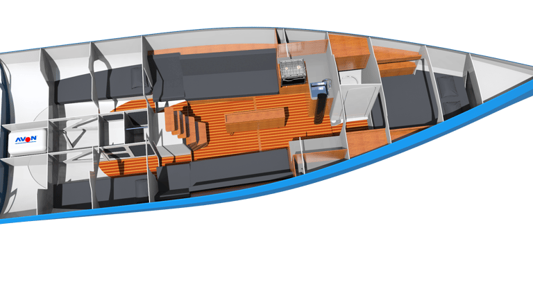 M36 Life sail yacht design interior