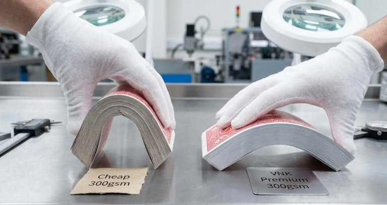 The "Flex Test": Same GSM, Different Stiffness