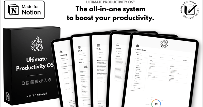 Notion Templates | Ultimate Productivity OS™ | Cover