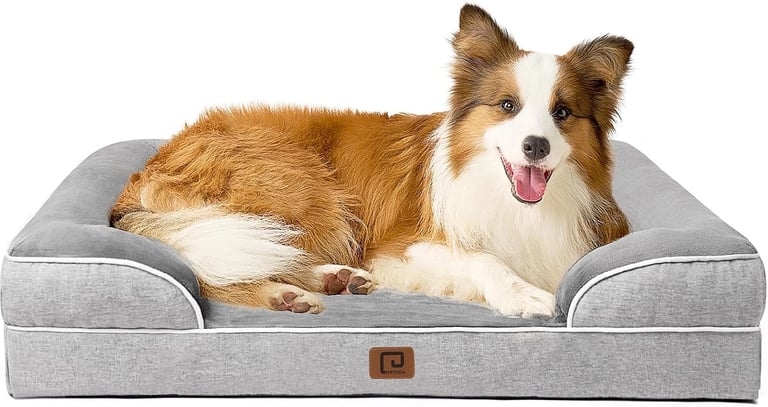 EHEYCIGA Cama Perro Impermeable Lavable con Espuma Viscoelástica