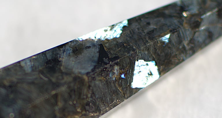 Larvikite silver flash