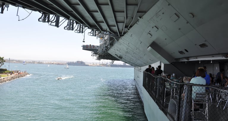 The USS Midway, a retired aircraft carrier, San Diego, California