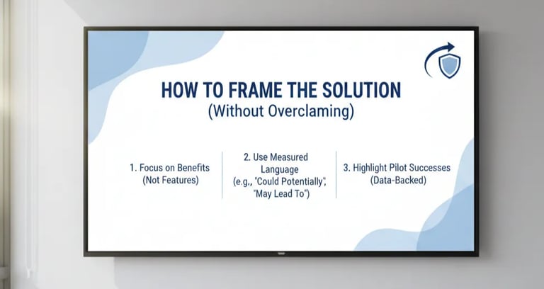 How to Frame the Solution Slide (Without Overclaiming)