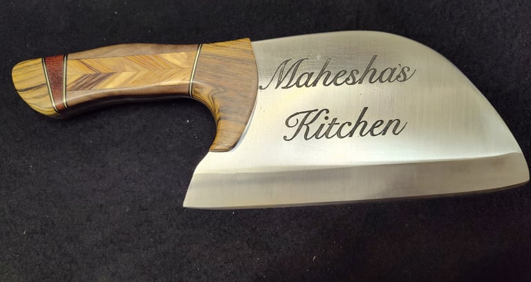 Artisan kitchen cleaver 