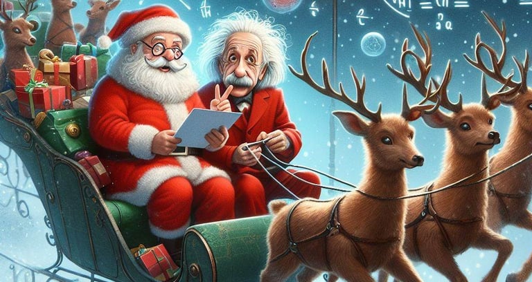 Santa and Einstein