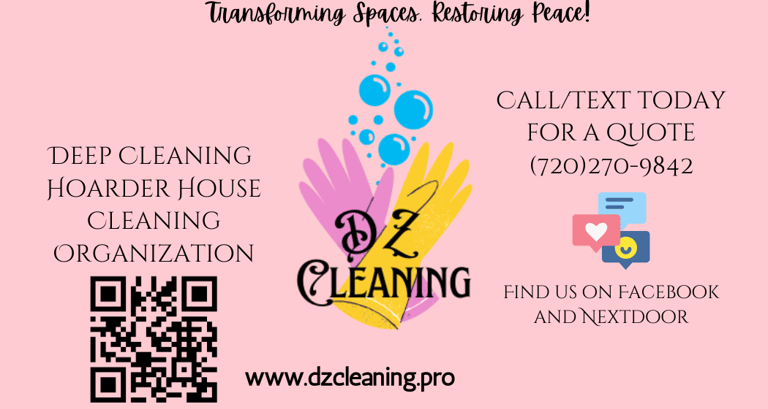 dz cleaning business card