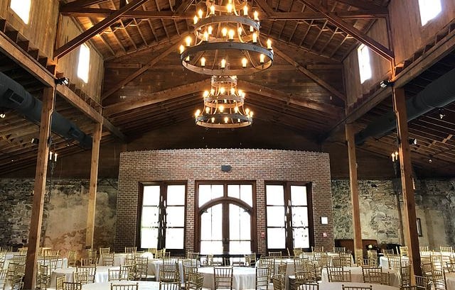 Reception room with Chiavari Chairs - The rented event