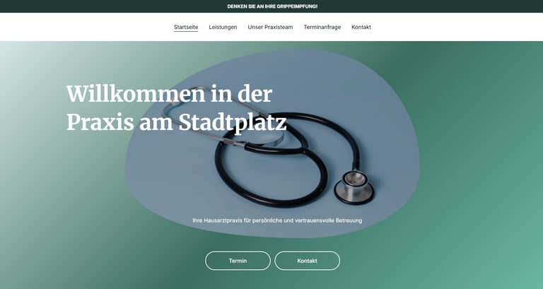 Websiteerstellung Praxis Demo