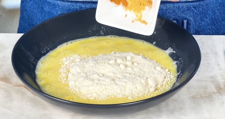 Aggiungi farina di cocco, cannella e zenzero