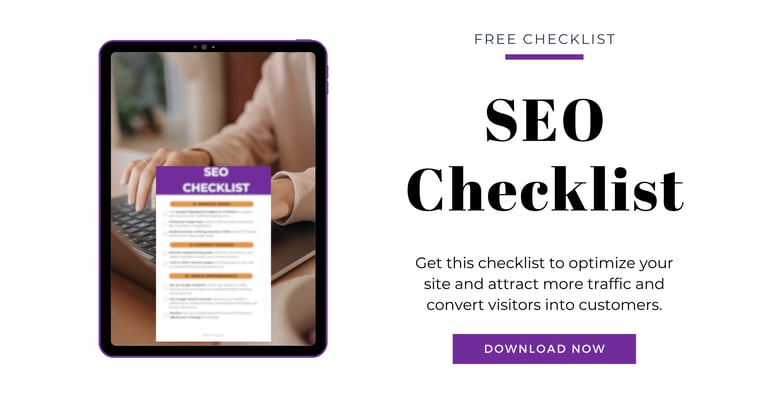 Image banner for free SEO checklist