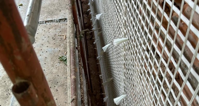 a fenced in area with a fence and a fence