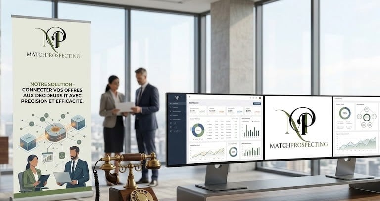 Tableau de bord MatchProspecting montrant l’analyse des données et la connexion aux décideurs