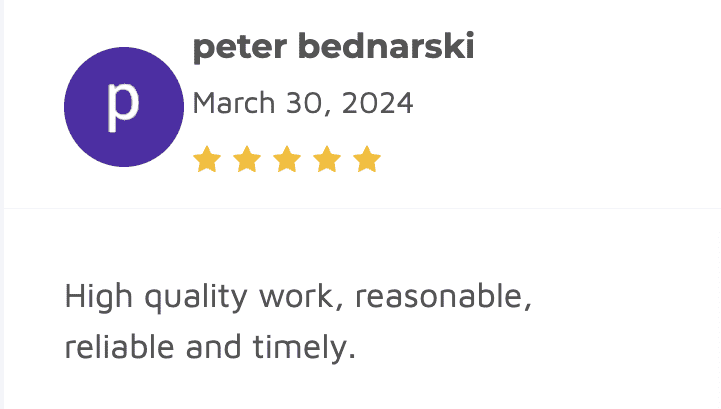 customer review of lawn care and landscaping expert services in toronto