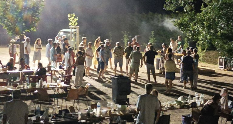People stayed on to dance into the night.