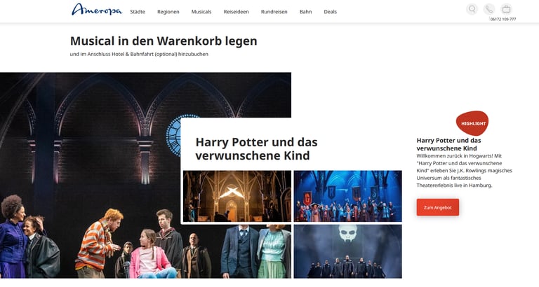Ameropa Musical Trip Harry Potter Hamburg