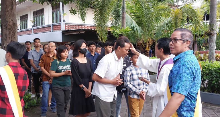 Penerimaan Abu Rabu Abu 2024 Paroki Tuka