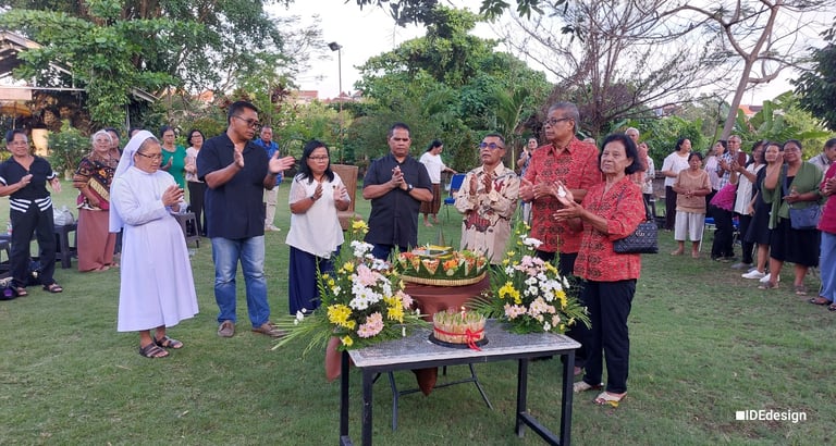Acara bersama lansia di Paroki Tuka Bali