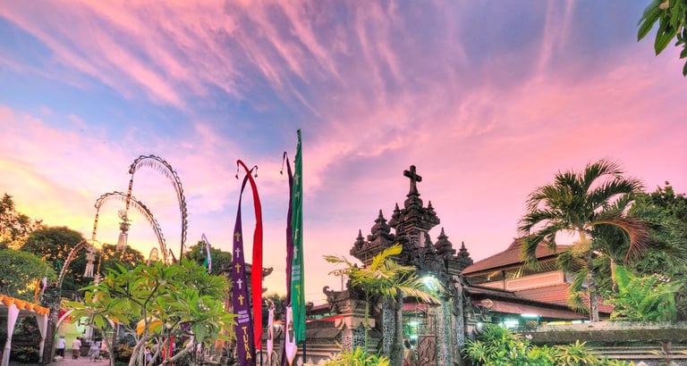 the first catholic church in bali