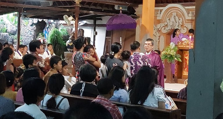 Perayaan Rabu Abu Paroki Tuka